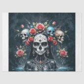 Santa Muerte Rising Decoupage Tissuepapier (Voorkant)