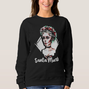 Santa Muerte Vrouw Deity Satanic Mexican Sugar Sk Trui