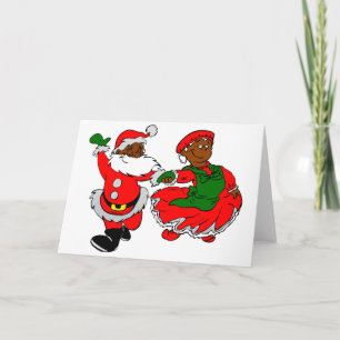 santa mus claus feestdagen kaart