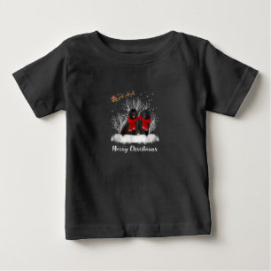 Santa Newfoundland Couple Merry Kersthond Gift