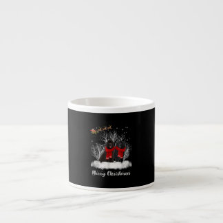Santa Newfoundland Couple Merry Kersthond Gift Espresso Kop