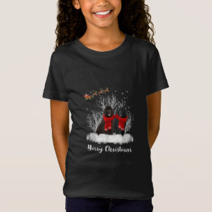 Santa Newfoundland Couple Merry Kersthond Gift T-shirt