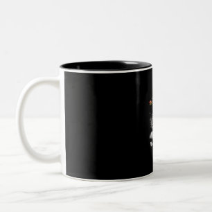 Santa Newfoundland Couple Merry Kersthond Gift Tweekleurige Koffiemok