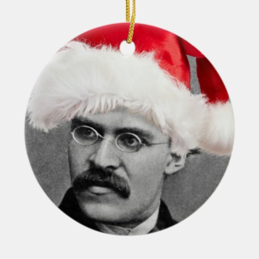 Santa Nietzsche Atheïst Ornament (Voorkant)