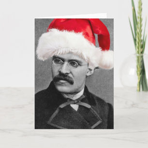 Santa Nietzsche grappige kerstkaart Feestdagen Kaart
