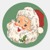Santa No. 1 Ronde Sticker (Voorkant)