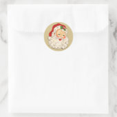 Santa No. 2 Classic Round Sticker (Tas)