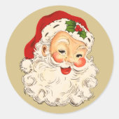 Santa No. 2 Classic Round Sticker (Voorkant)
