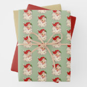 Santa No. 3 Papieren pakbladen Inpakpapier Vel (In situ)