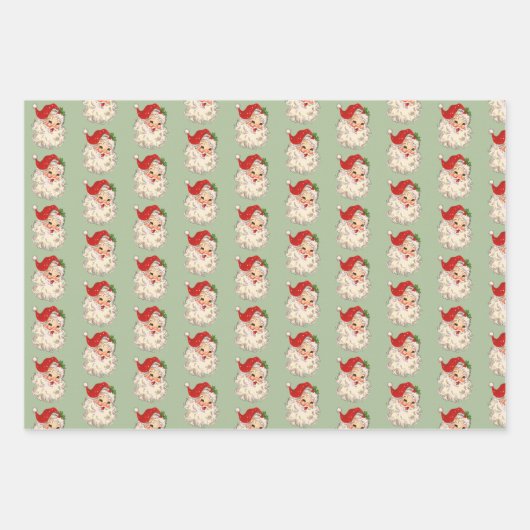 Santa No. 3 Papieren pakbladen Inpakpapier Vel (Voorkant)