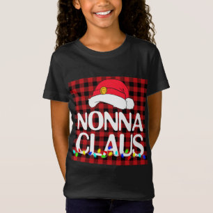 Santa Nonna Claus Family Kerstmis Pajama Buffalo T-shirt