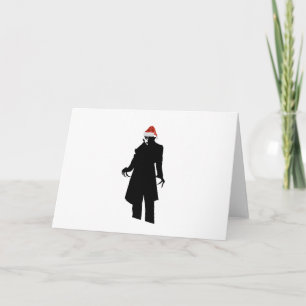 santa nosferatu feestdagen kaart