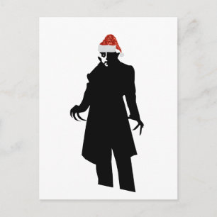 santa nosferatu feestdagenkaart