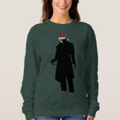santa nosferatu xmas womens sweatshirt (Voorkant)