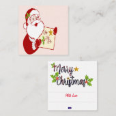 Santa Note Kaart Notitiekaartje (Voorkant / Achterkant)