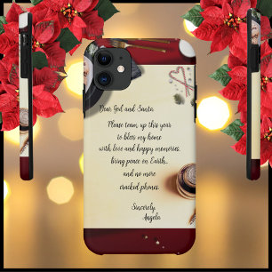 Santa Note Peace & Funny Geen gebarsten telefoons iPhone 11 Hoesje