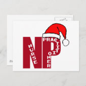 SANTA NP Big Red - NURSE PRACTITIONER Feestdagenkaart (Voorkant / Achterkant)