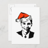 Santa Obama Gear Feestdagenkaart (Voorkant / Achterkant)
