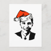 Santa Obama Gear Feestdagenkaart (Voorkant)