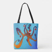 Santa Octopus Draagtas (Achterkant)