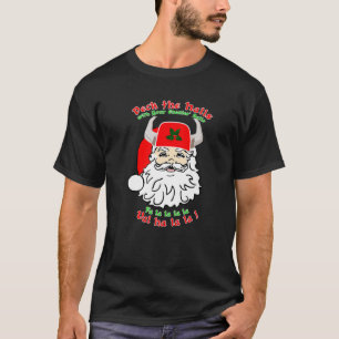 Santa Odin Decf de Halls Viking Heavy Metal Chris T-shirt