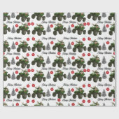 Santa Off Road Wrapping Paper Cadeaupapier (Vlak)