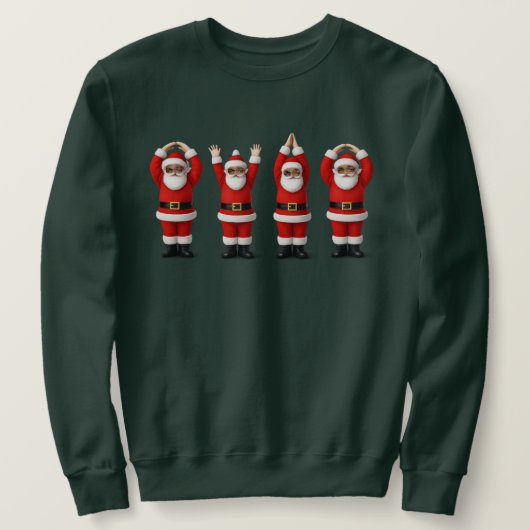 Santa Ohio Midwestern Party O-H-I-O Christmas Trui (Design voorkant)