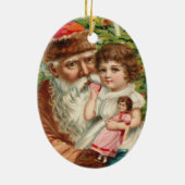 _santa_old_kerstmis_oval_ornament keramisch ornament (Achterkant)