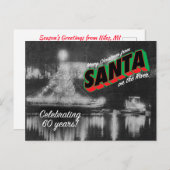 Santa on de briefkaart 8 (Voorkant / Achterkant)