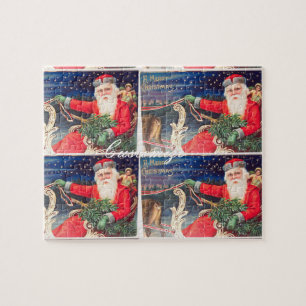 Santa on sleigh Thunder_Cove vintage Legpuzzel