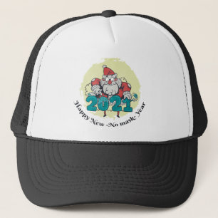 SANTA ONTSTAAN " NIEUW - GEEN MASKJAAR " TRUCKER PET