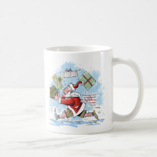 Santa Onvoorbereide linker hand mok