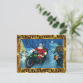 Santa op een Briefkaart (Staand voorkant)