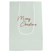 Santa op paard grafiek medium cadeauzakje (Achterkant)