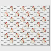 Santa Open 25 december geen pieken! Cadeaupapier (Vlak)