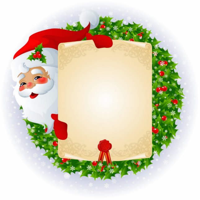 Santa Ornament Fotobeeldje Ornament (Voorkant)