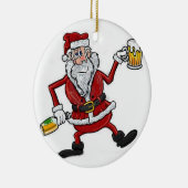 SANTA-ORNAMENT VAN DRUNKIN KERAMISCH ORNAMENT (Rechts)