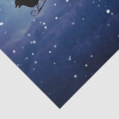 santa over the moon tissue paper tissuepapier (Detail)