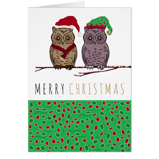 Santa Owl en Elf Owl (Voorkant)