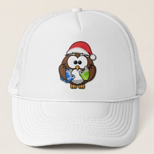 Santa owl trucker pet