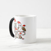 Santa Owls Magische Mok (Voorkant links)