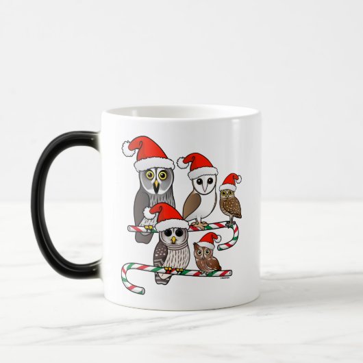 Santa Owls Magische Mok (Links)