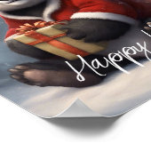 Santa Panda Beer Poster (Hoek)