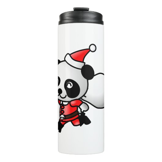 Santa Panda Thermosbeker (Voorkant)