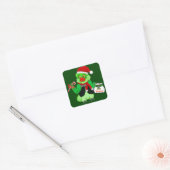 Santa Parrot Stickers (Envelop)