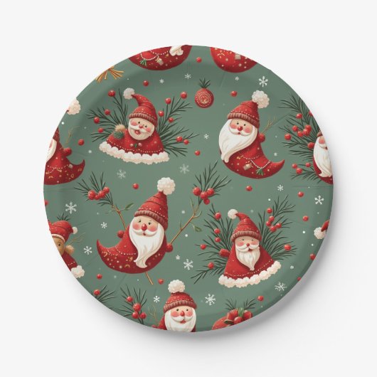 Santa party bord (Voorkant)