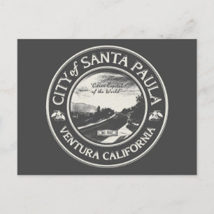 SANTA PAULA CALIFORNIË BRIEFKAART