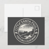 SANTA PAULA CALIFORNIË BRIEFKAART (Voorkant / Achterkant)