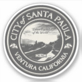 SANTA PAULA CALIFORNIË STICKER (Voorkant)