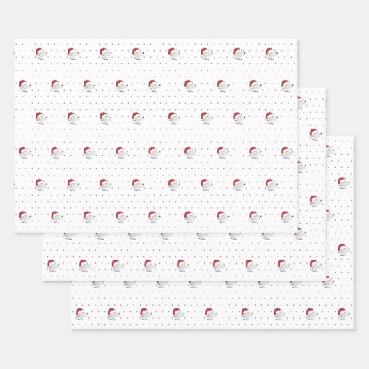 Santa Paws - Cute Dog Theme Kerstmis Inpakpapier Vel (Set)